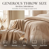 Merino Wool Blanket, Warm & Soft Throw for Bed & Sofa, 140X200 Cm