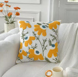 Boho Woven Cushion Cover with Tassels, 45 × 45 cm