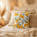 Boho Woven Cushion Cover with Tassels, 45 × 45 cm