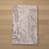 Sinop rug laid flat on a wooden floor