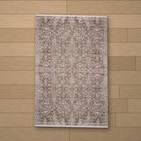 Trabzon rug laid flat on a wooden floor