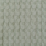 Sage Green Checked Cotton Throw, 180 × 250 cm