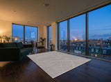 Urfa rug in a living room (illustrative)