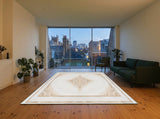 Yavuzeli rug in a living room (illustrative)