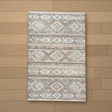 Erzurum rug laid flat on a wooden floor