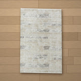 Hasankeyf rug laid flat on a wooden floor