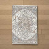 Van rug laid flat on a wooden floor